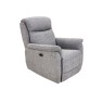 Kansas Electric Recliner Chair - Grey Fabric