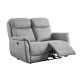 Furniture Link Kansas Electric Recliner 2 Seater Sofa - Grey Fabric