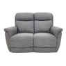 Kansas Electric Recliner 2 Seater Sofa - Grey Fabric