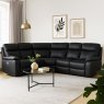 Kinsley Leather Power Recliner Corner Sofa