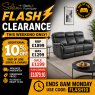 Kansas Leather 3 Seater Electric Recliner Sofa - Chestnut or Grey Kansas Leather 3 Seater Electric Recliner Sofa - Chestnut or Grey