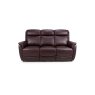 Kansas Leather 3 Seater Electric Recliner Sofa