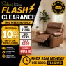 Rio Power Recliner Chair in Saddle