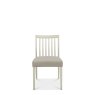 Barton Grey Low Back Slatted Chair - Grey Faux Leather Barton Grey Low Back Slatted Chair - Grey Faux Leather