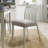 Barton Grey Low Back Slatted Chair - Grey Faux Leather Barton Grey Low Back Slatted Chair - Grey Faux Leather