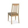 Barton Oak Tall Slat Back Chair - Black Gold Fabric (Single) Barton Oak Tall Slat Back Chair - Black Gold Fabric (Single)