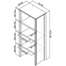 Barton Oak Narrow Top Unit Barton Oak Narrow Top Unit