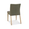 Barton Oak Low Back Upholstered Chair - Black Gold Fabric (Single) Barton Oak Low Back Upholstered Chair - Black Gold Fabric (Single)