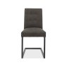 Culver Upholstered Cantilever Chair - Gun Metal/Dark Grey Fabric Culver Upholstered Cantilever Chair - Gun Metal/Dark Grey Fabric