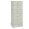 Ashby Soft Grey 5 Drawer Tall Chest Ashby Soft Grey 5 Drawer Tall Chest