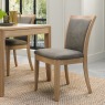 Chester Oak Upholstered Chair - Mocha Fabric Chester Oak Upholstered Chair - Mocha Fabric