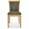 Chester Oak Upholstered Chair - Mocha Fabric