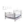 Venice Chrome Metal Bedframe with Dual Finals Venice Chrome Metal Bedframe with Dual Finals