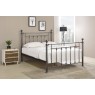 Verona Black Chrome Metal Bedframe with Dual Finals Verona Black Chrome Metal Bedframe with Dual Finals