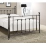 Verona Black Chrome Metal Bedframe with Dual Finals Verona Black Chrome Metal Bedframe with Dual Finals