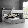 Barcelona Light Grey Fabric Storage Bedframe Barcelona Light Grey Fabric Storage Bedframe