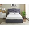 Barcelona Dark Grey Fabric Storage Bedframe Barcelona Dark Grey Fabric Storage Bedframe