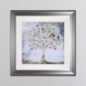 Copper Coin Tree - Silver Frame - 55x55cm