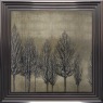 Gold Tree 2 - Metallic Frame - 75x75cm