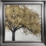 Golden Blossom - Metallic Vegas Frame - 75x75cm