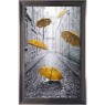 Umbrella Street Yellow - Metalic Frame - 114x74cm