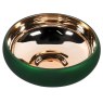 Green & Gold Glass Bowl
