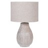 Bulbous Cream Table Lamp