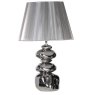 Silver Stack Pebble Lamp with Shade