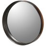 Round Deep Metal Frame Mirror