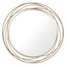 Antique Gold Metal Round Wall Mirror Antique Gold Metal Round Wall Mirror