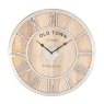 Raw Nickel & Mango Wood Round Wall Clock