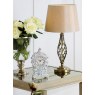 Antique Brass Metal Table Lamp Complete