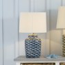 Blue & White Fish Ceramic Table Lamp