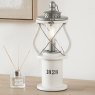 White Wooden Lantern Table Lamp