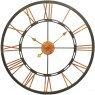 Large Metal Skeletal Wall Clock