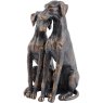 Antique Bronze Pup Sculpture