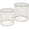 Gatsby Set of 2 Gold Nesting Side Tables